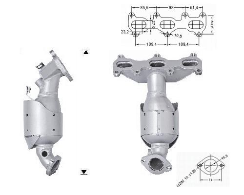 MAGNAFLOW DIRECT FIT KATALYSATOR NO.64109
