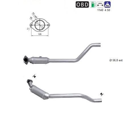 MAGNAFLOW DIRECT FIT KATALYSATOR NO.63804